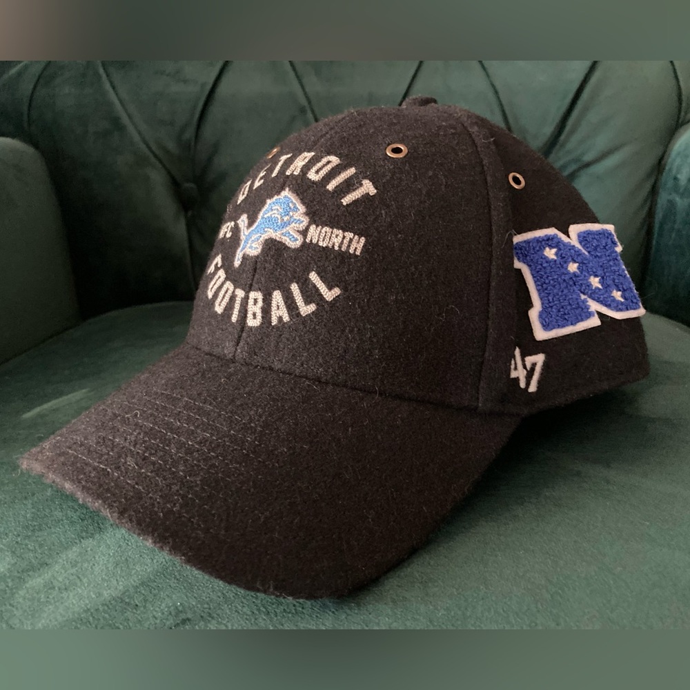 Detroit Lion NFC North Football NFL Hat 47 Brand Wool / Polyester